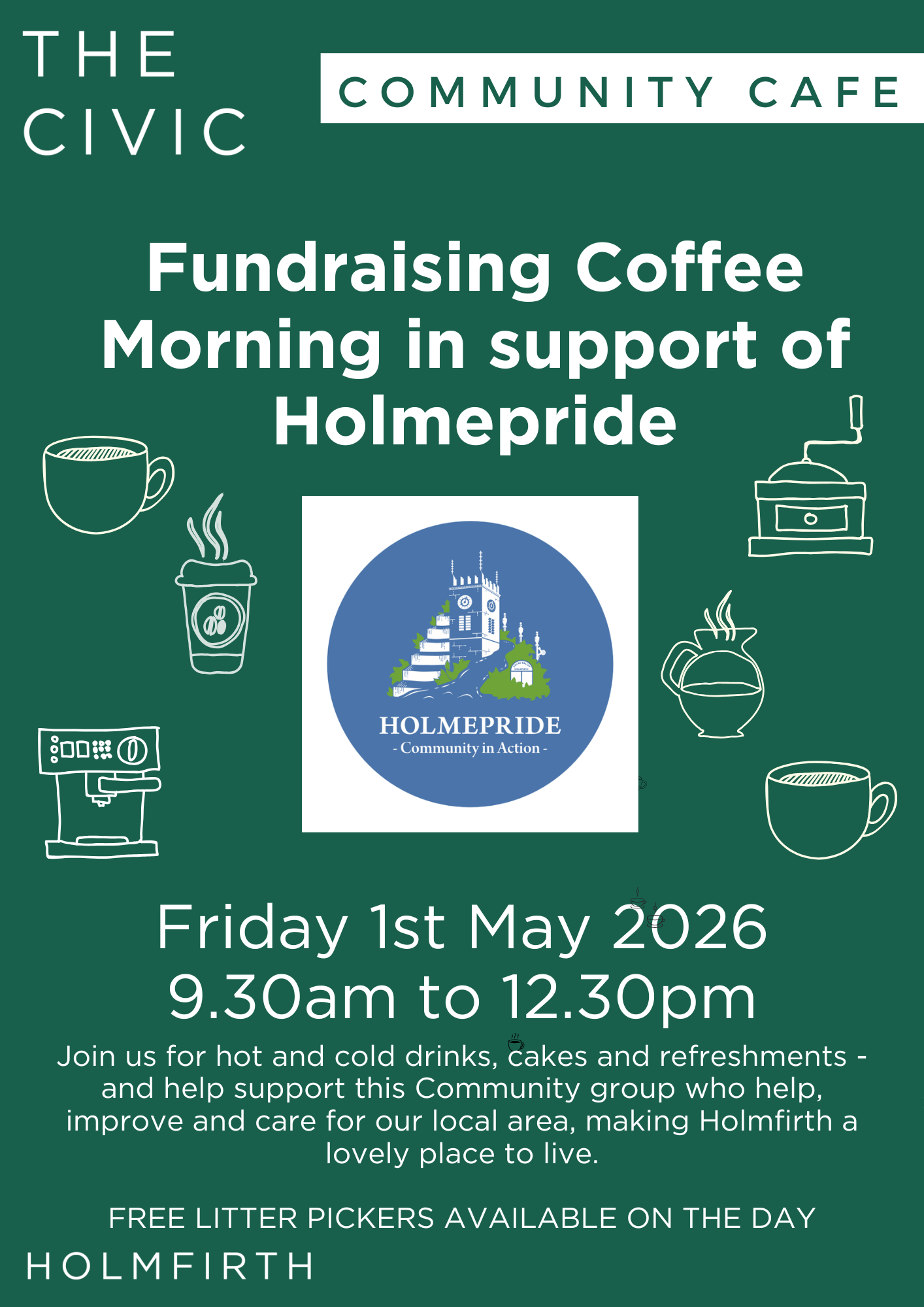 Fundraising Coffee Morning in support of Holmepride 1 Holmepride Charity Coffee Morning